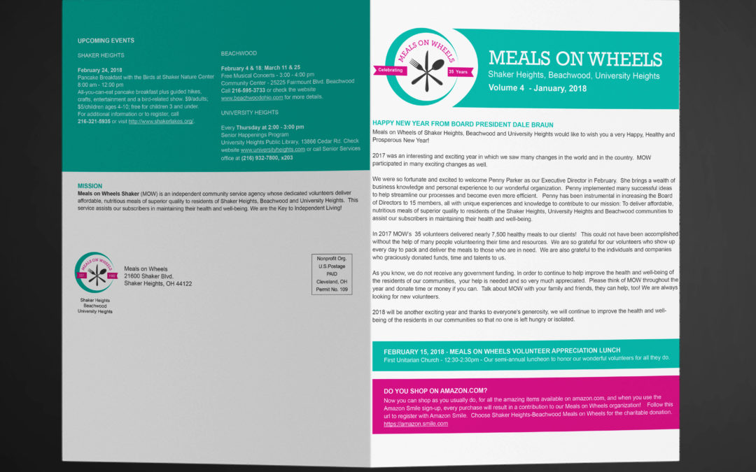 Quarterly Newsletter – Meals on Wheels Shaker