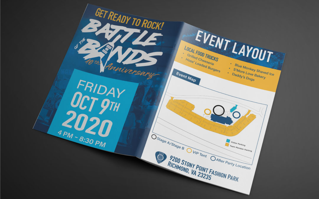 Battle of the Bands (BotB) Event Flyer and Event Guide